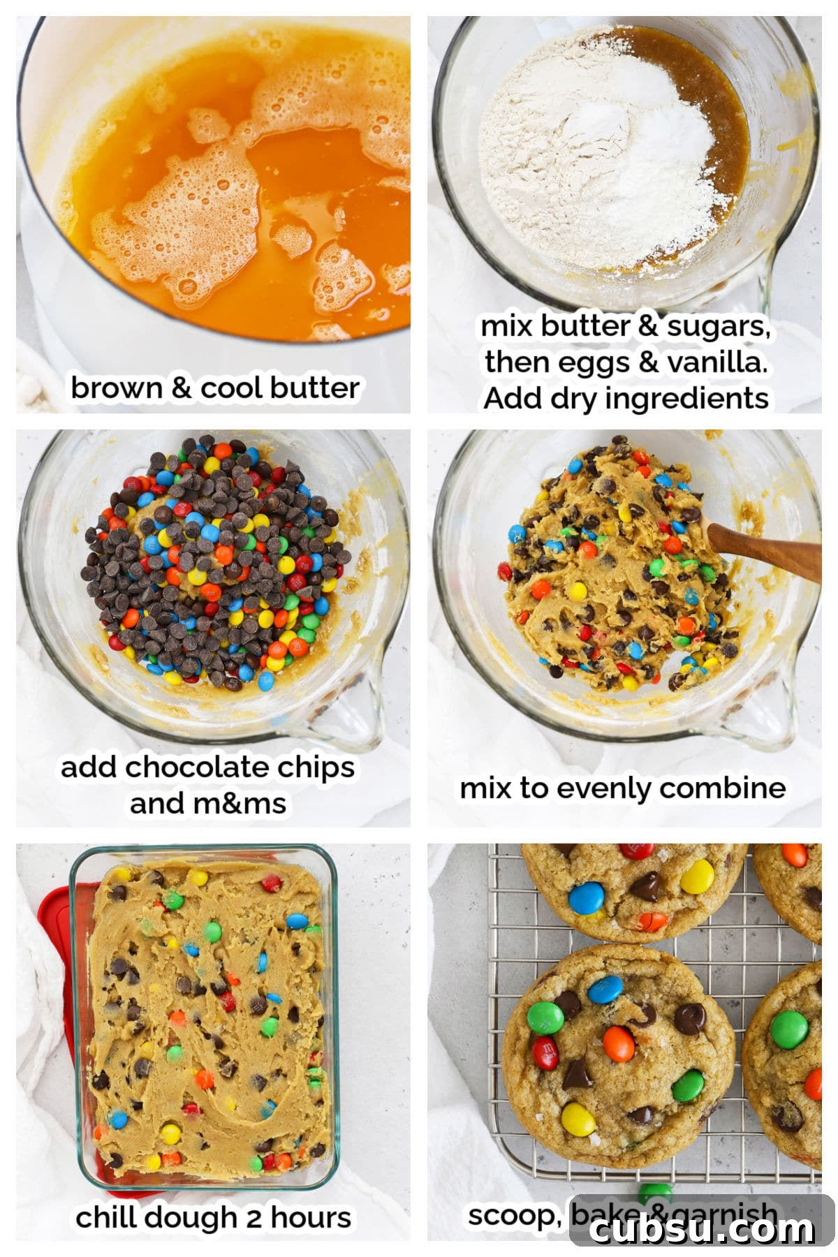 Soft Chewy Gluten-Free M&M Cookies recipe 4 making gluten-free m&m cookies step by step