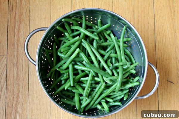 Simply Sautéed Italian Green Beans, easy side dish vegetable! SnappyGourmet.com