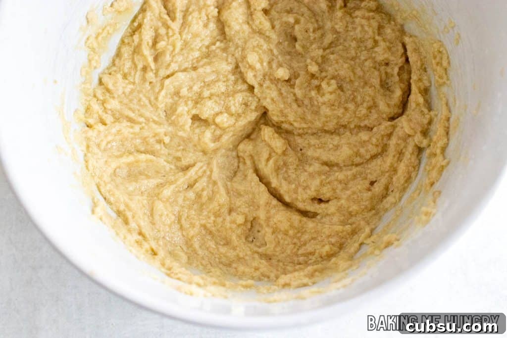 liquid ingredients mixed in