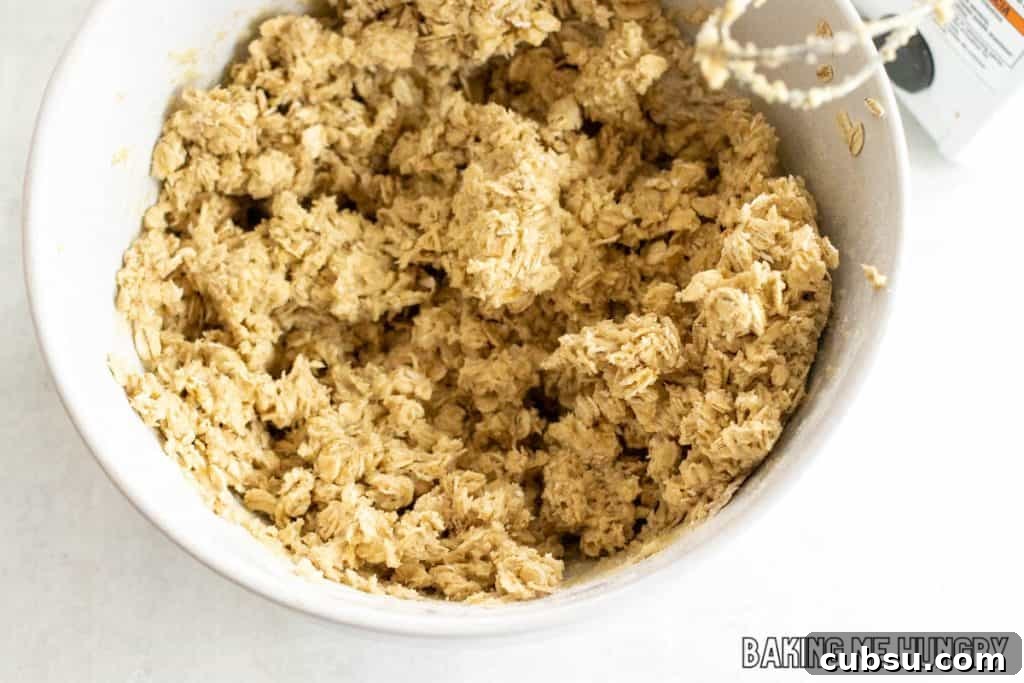 dry ingredients added to dough