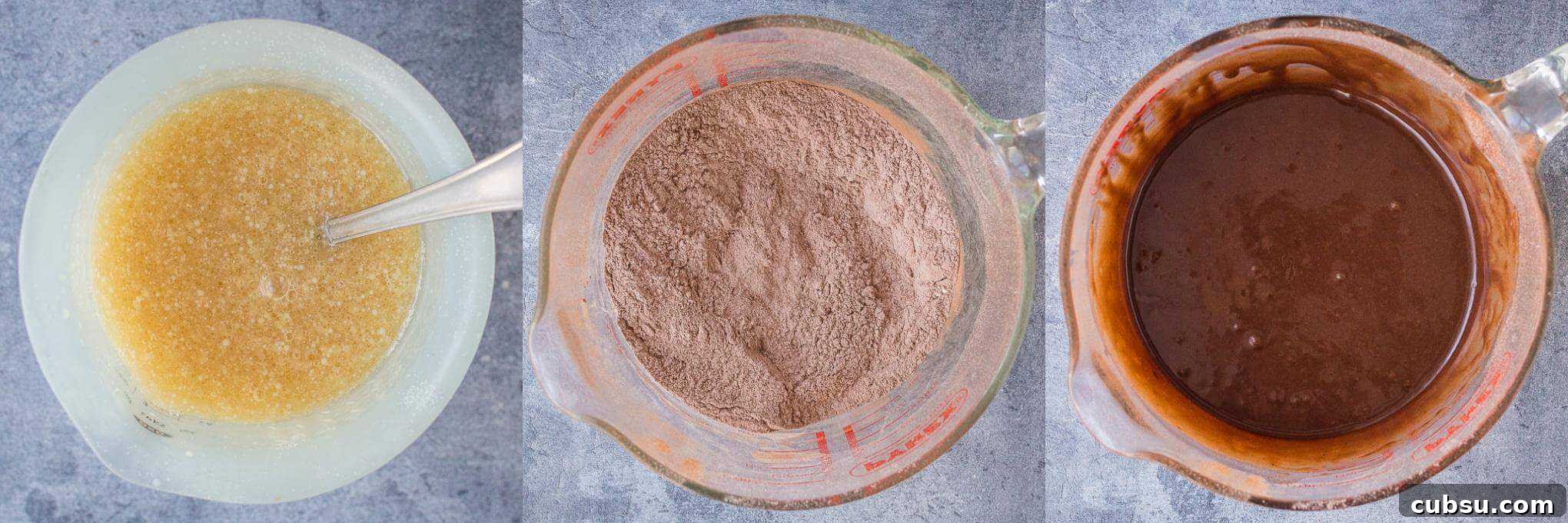 Decadent Vegan Chocolate Cake Recipe: Moist, Dairy-Free Slice 5 easy vegan chocolate cake step 1 - making the batter