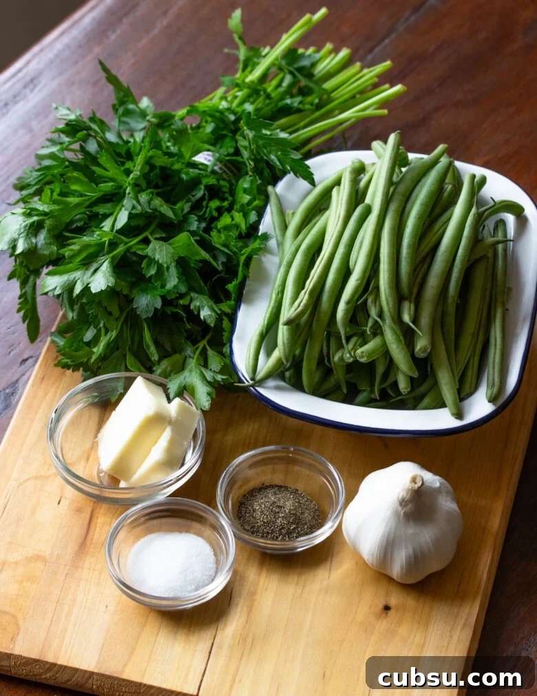 Crispy Pan-Fried Green Beans with Garlic and Lemon Zest 4 ingredients for pan fried green beans