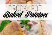 Slow Cooker Baked Potatoes with Tender, Fluffy Centers