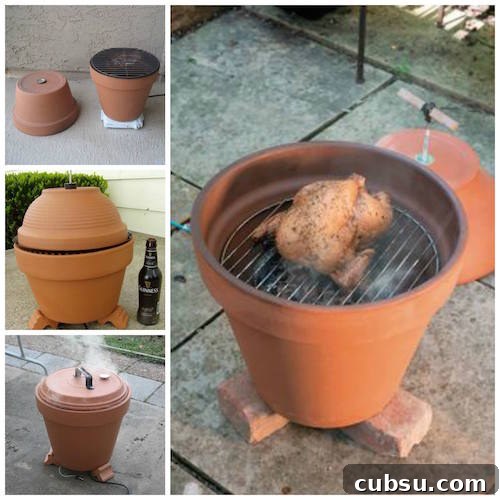 How to make a clay pot smoker. Very neat to try this summer! 
