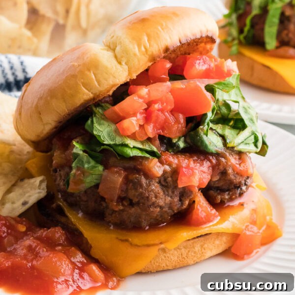 Taco Burger on a plate