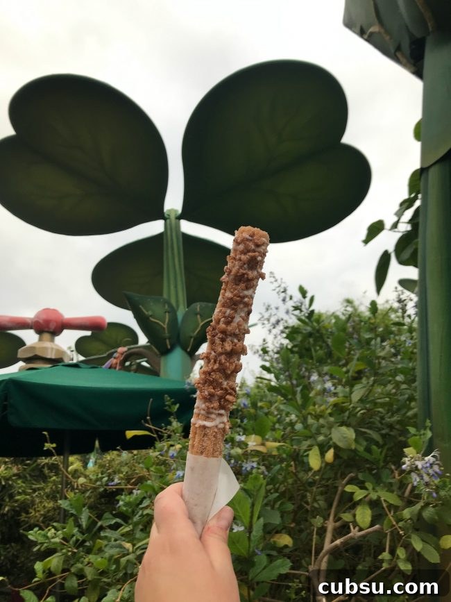 Ants on a log churro