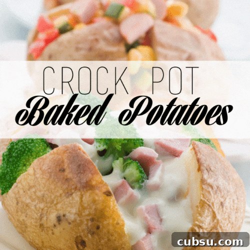 Baked potatoes in a crockpot
