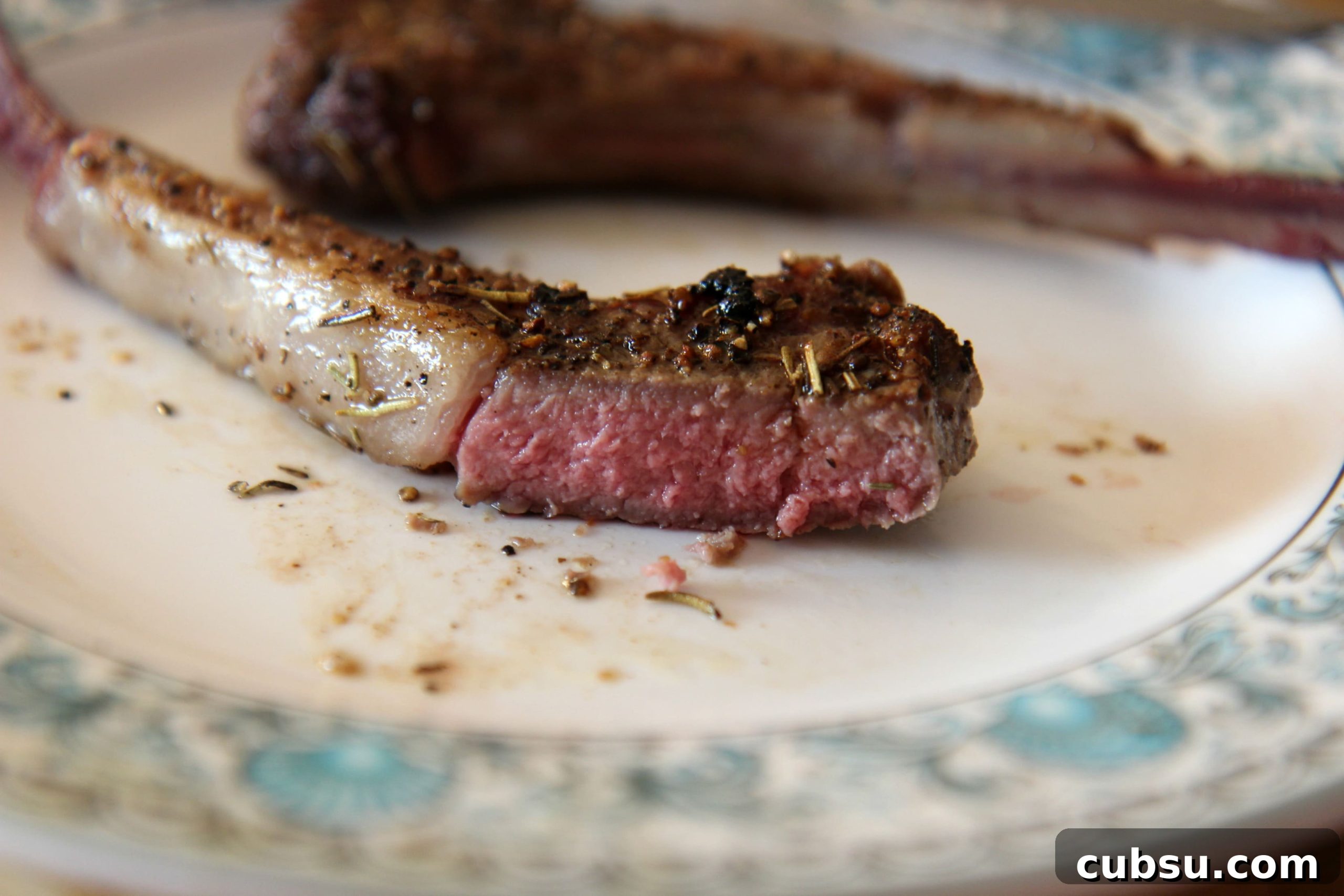 lamb chops cooked medium rare 