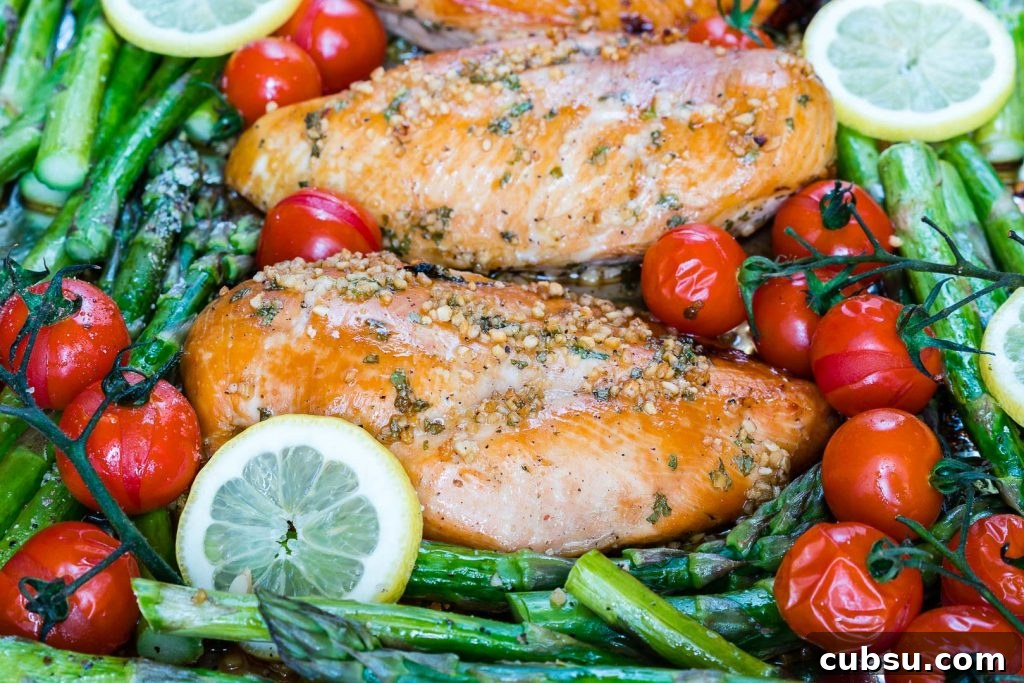 Sheet Pan Honey Garlic Chicken Asparagus Recipe