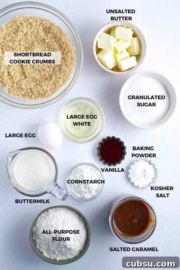 ingredients for twix cake
