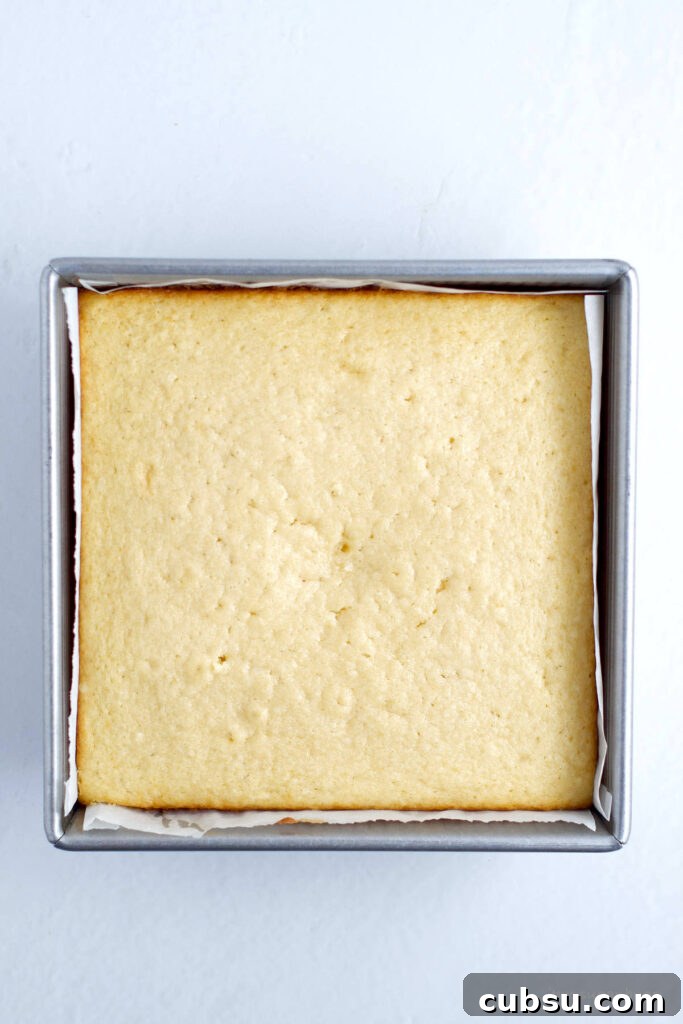 baked shortbread crusted vanilla cake